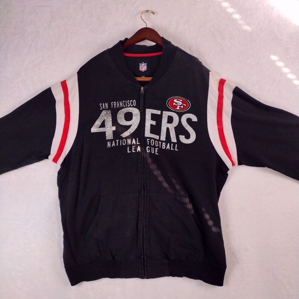 NFL San Francisco 49ers Full Zip Hoodie Jacket Size XXL